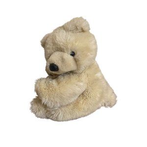 Sensory Crinkle Stuffed Animal Brown Tan Teddy Bear Kids Toy 9" Plush Vintage